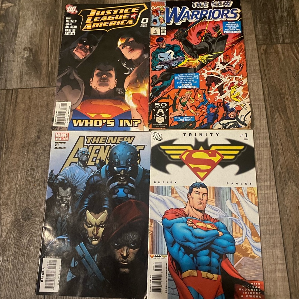 Vintage comic books set of four
